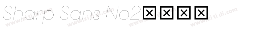 Sharp Sans No2字体转换
